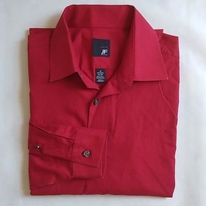 Red J. Ferrar Slim Fit Men's Dress Shirt